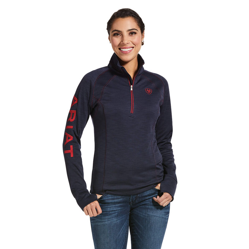 Ariat Sweatshirt Damen - Tek Team 1/2 Zip Navy ( ZBPVI-6380 )